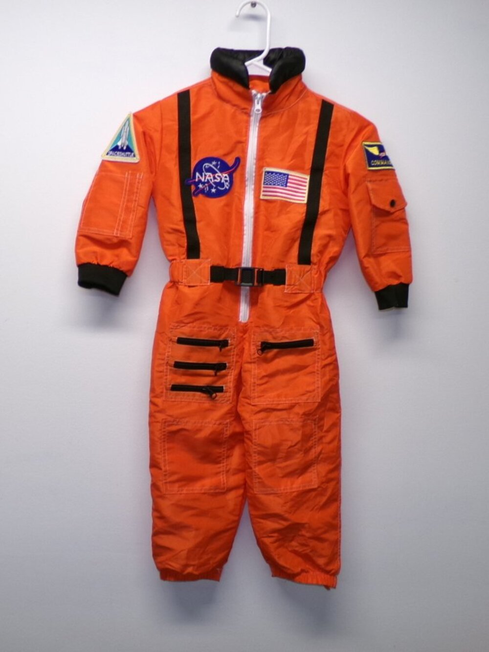 Maxim Party Supplies NASA Astronaut Jumpsuit Costume Toddler sz 2-3 Commander